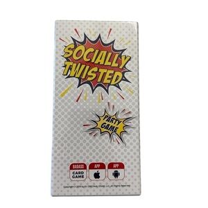 Socially Twisted Party Card Game with Free App Access w/ Family & Kid Teaser NIB